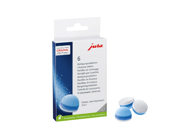 Boîte de 6 pastilles de nettoyage Jura 3 en 1