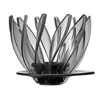 Dripper Hario V60 Suiren, noir transparent