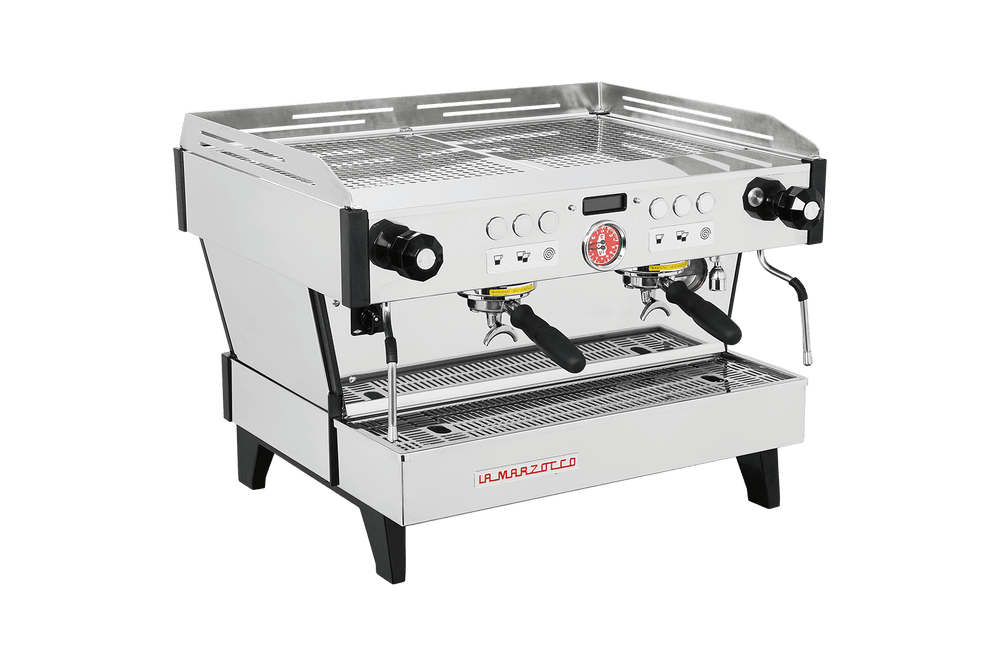 La Marzocco Linea PB 2-group on high legs, angled view